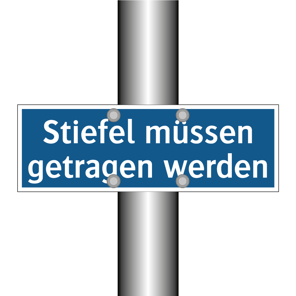 Stiefel müssen getragen werden