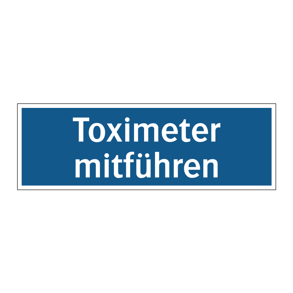 Toximeter mitführen