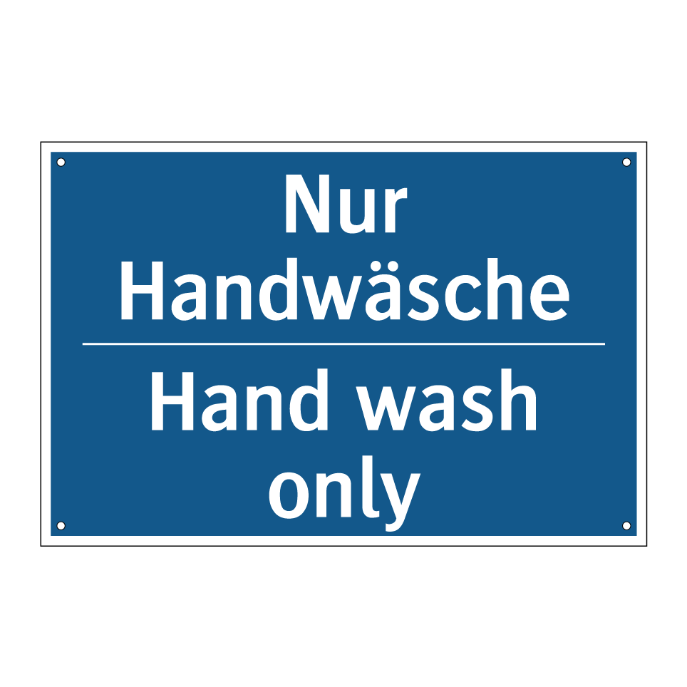 Nur Handwäsche - Hand wash only