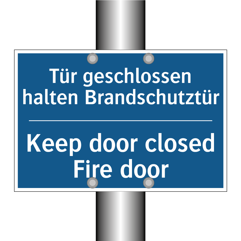 Tür geschlossen halten Brandschutztür/.../ - Keep door closed Fire door