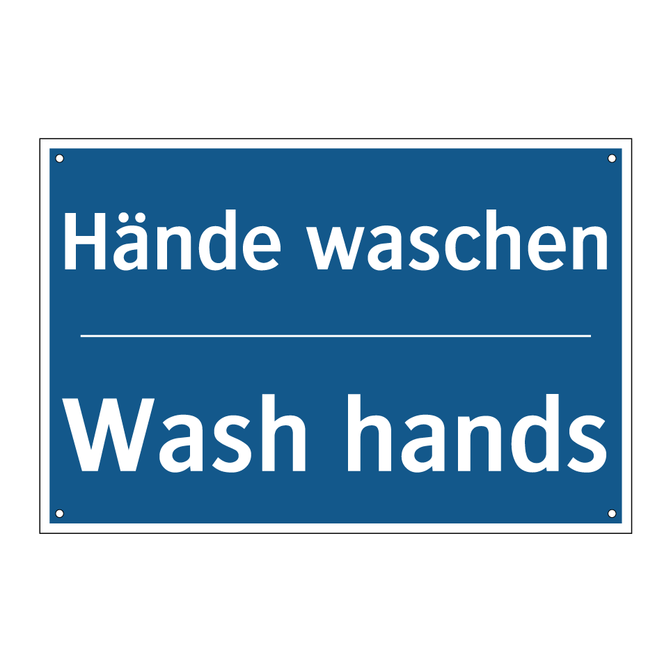 Hände waschen - Wash hands
