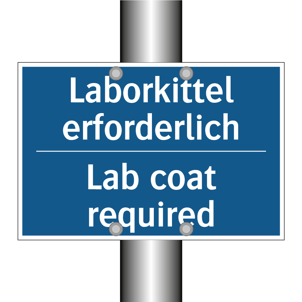Laborkittel erforderlich - Lab coat required