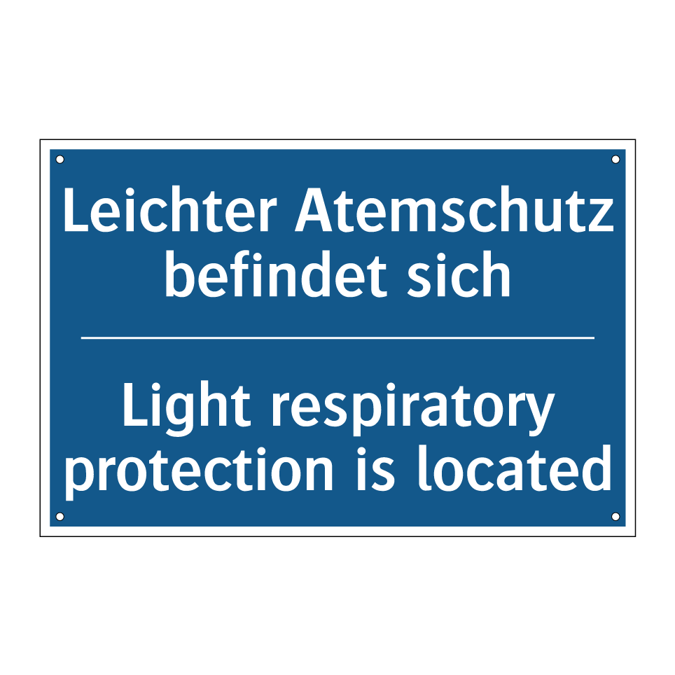 Leichter Atemschutz befindet sich/.../ - Light respiratory protection is /.../