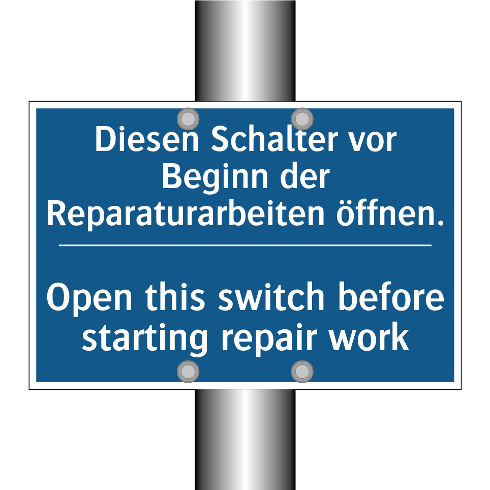 Diesen Schalter vor Beginn der /.../ - Open this switch before starting /.../