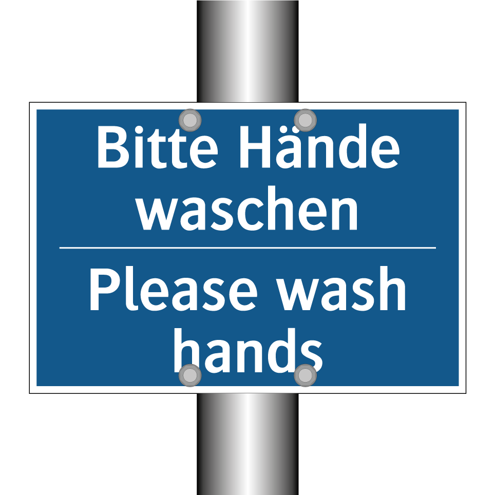 Bitte Hände waschen - Please wash hands
