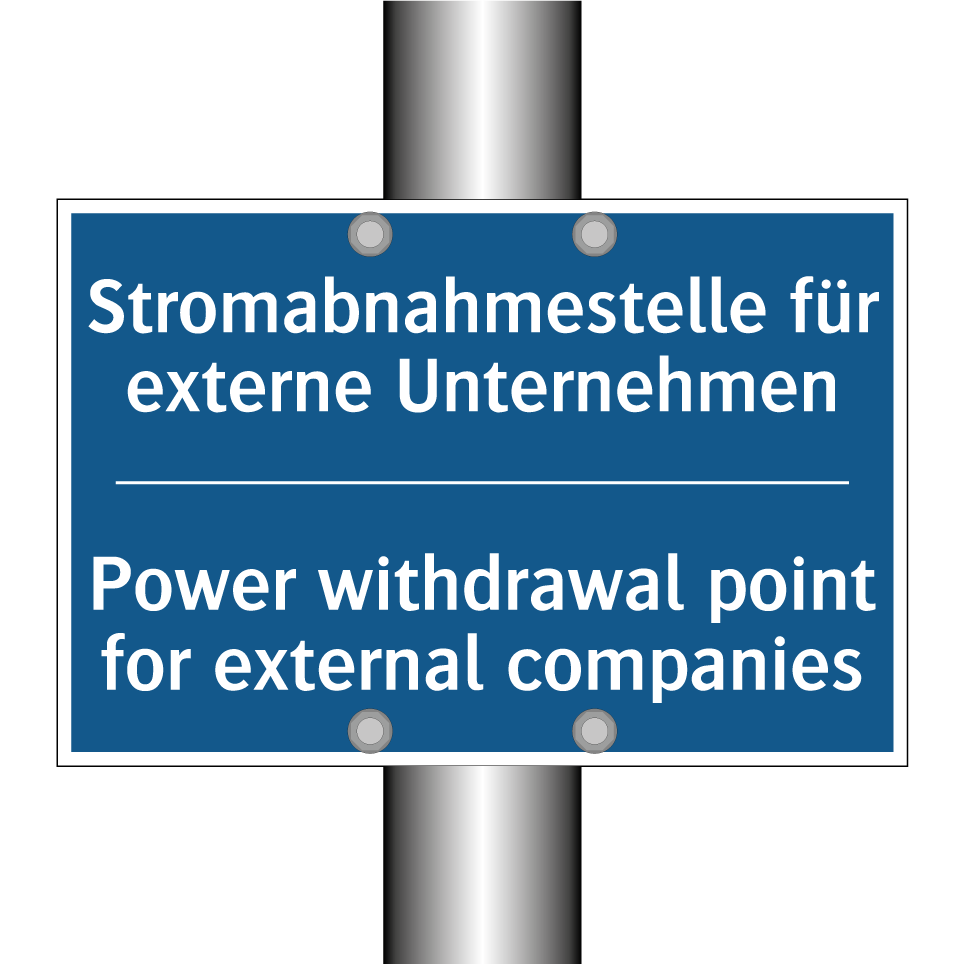 Stromabnahmestelle für externe /.../ - Power withdrawal point for external /.../