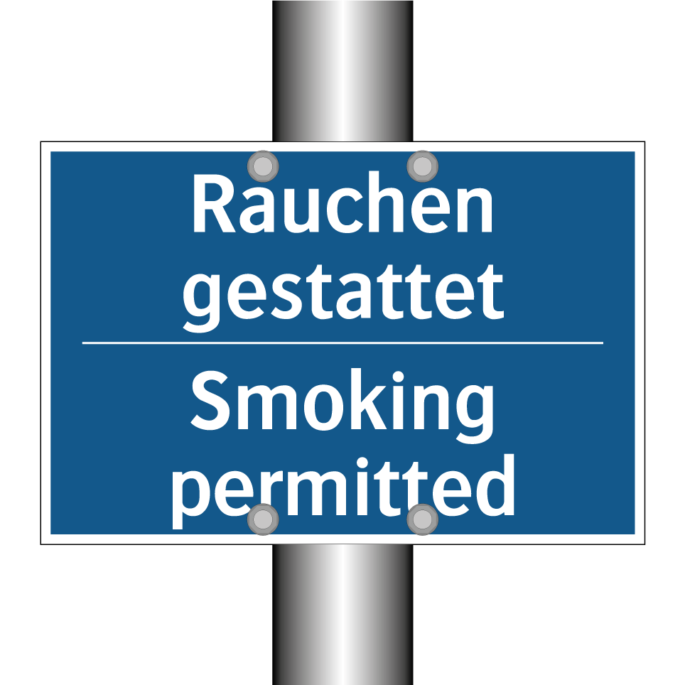 Rauchen gestattet - Smoking permitted