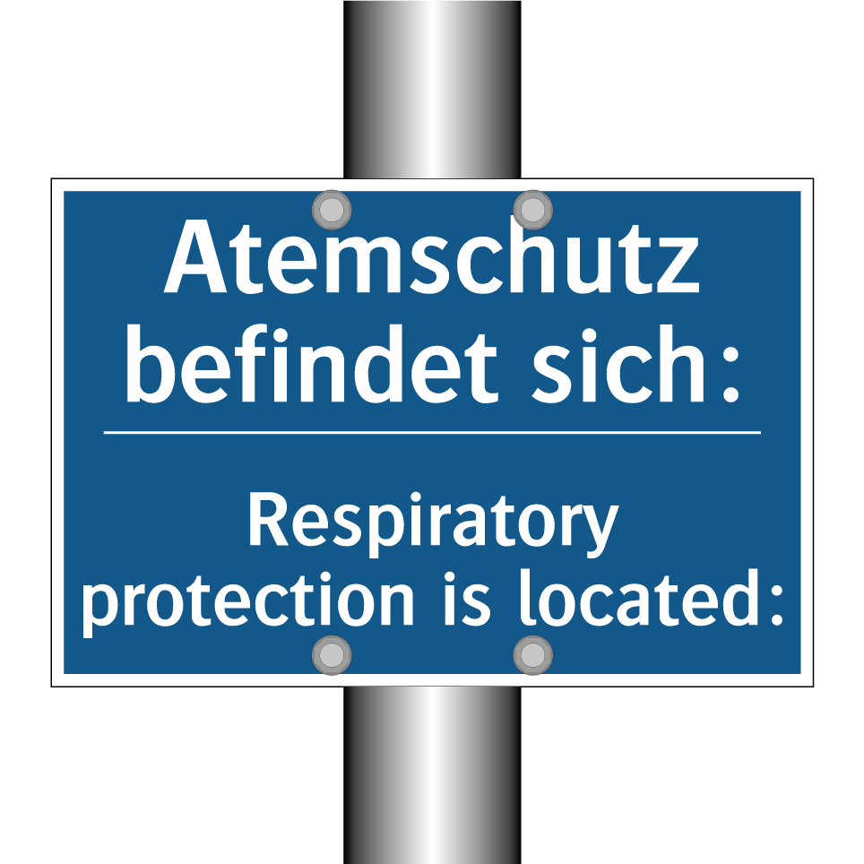 Atemschutz befindet sich: - Respiratory protection is located:/.../