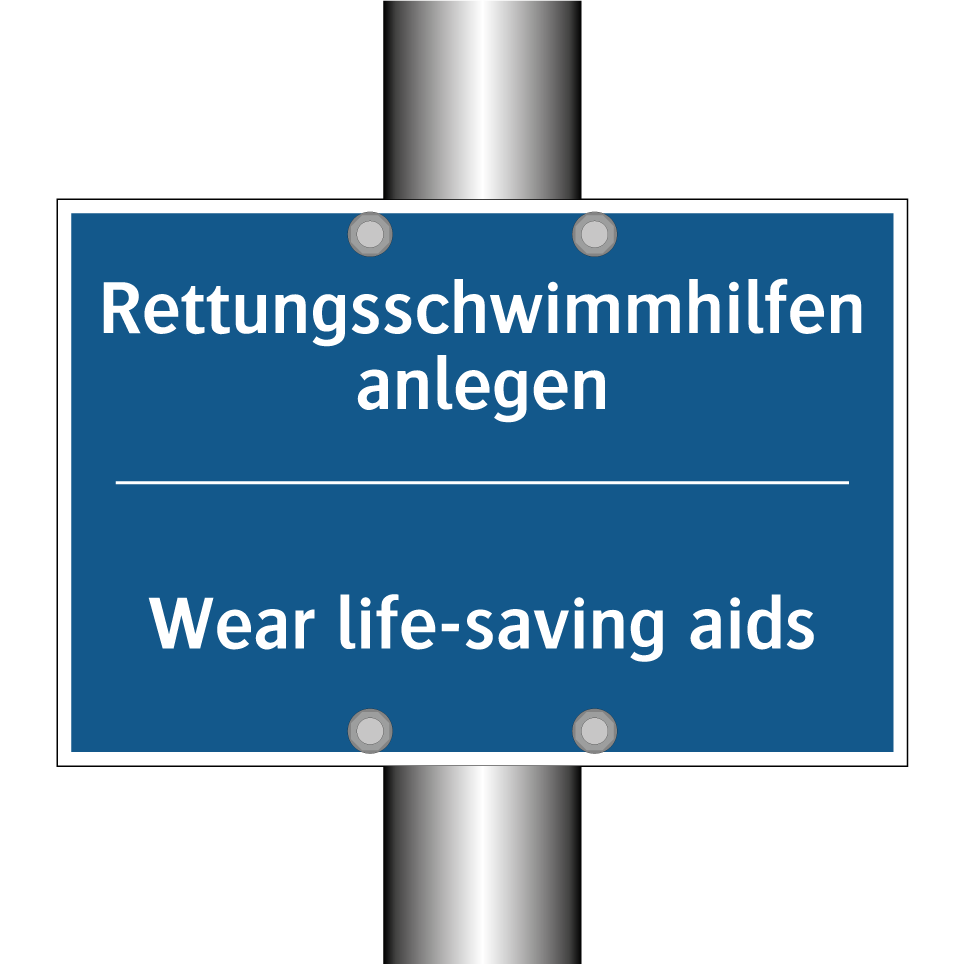 Rettungsschwimmhilfen anlegen - Wear life-saving aids