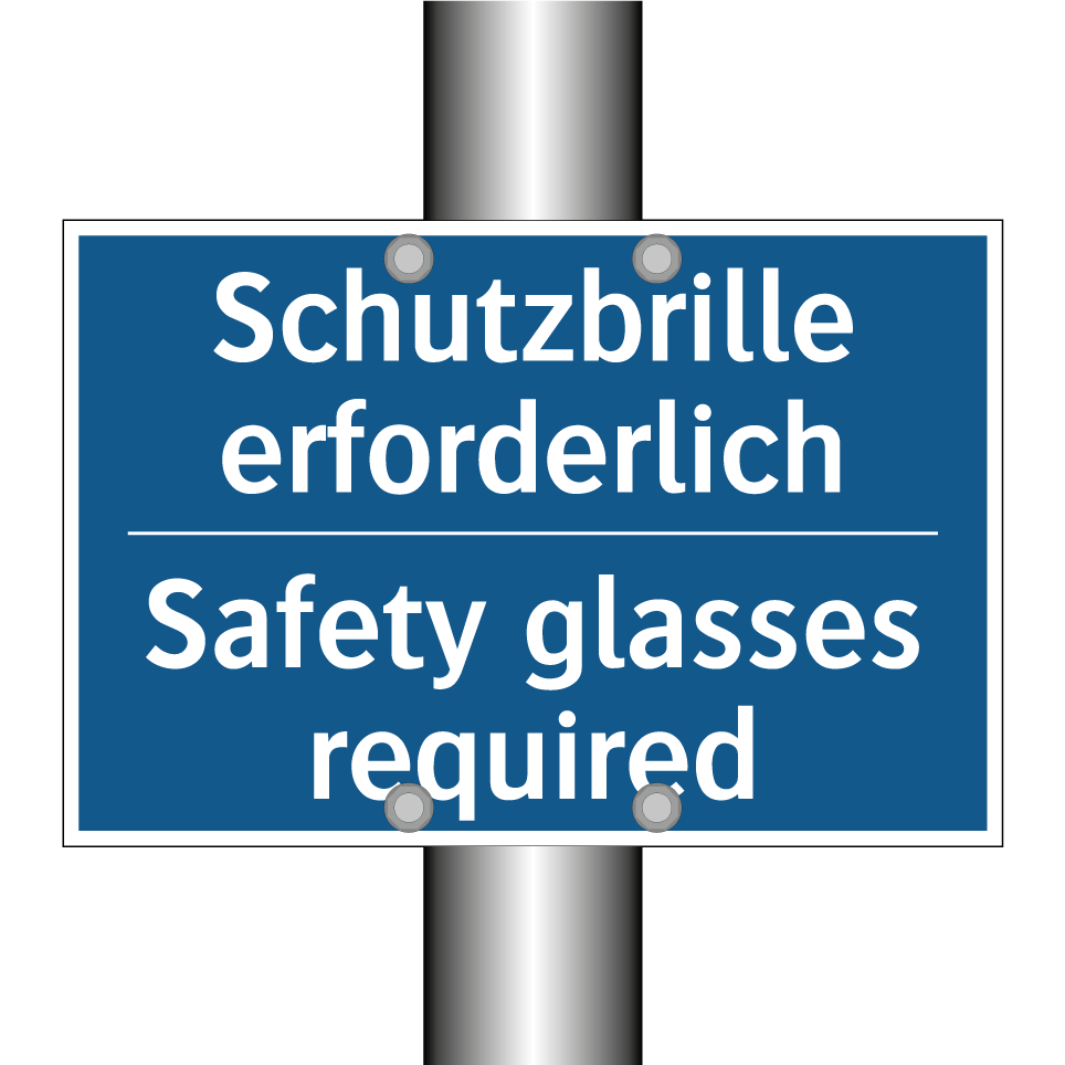 Schutzbrille erforderlich - Safety glasses required