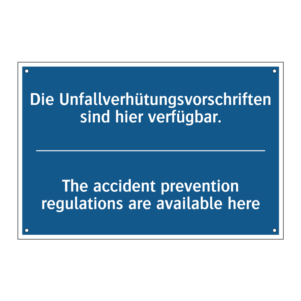 Die Unfallverhütungsvorschriften /.../ - The accident prevention regulations /.../