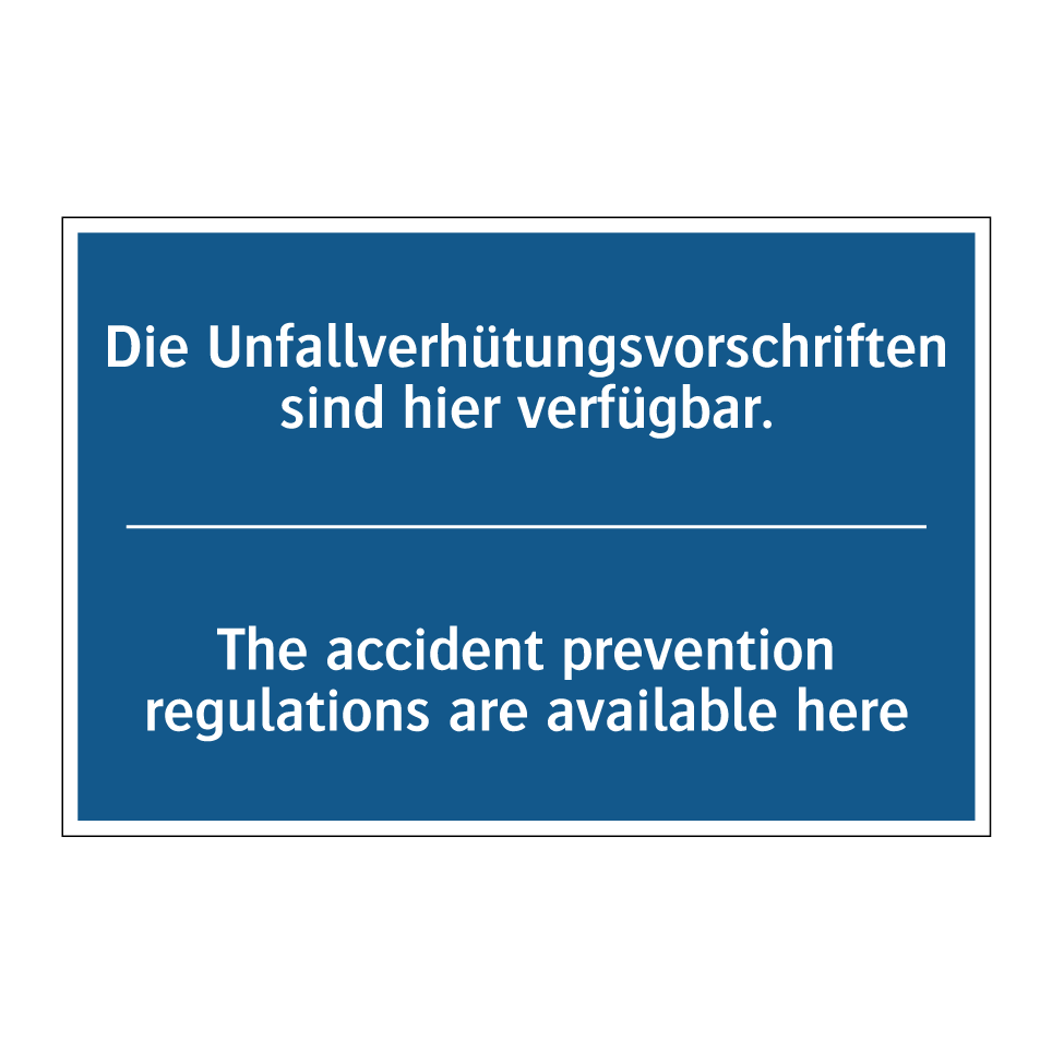 Die Unfallverhütungsvorschriften /.../ - The accident prevention regulations /.../