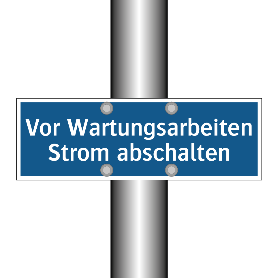 Vor Wartungsarbeiten Strom abschalten