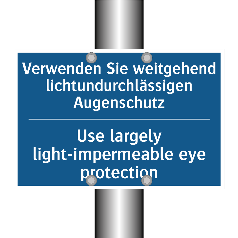Verwenden Sie weitgehend lichtundurchlässigen /.../ - Use largely light-impermeable /.../