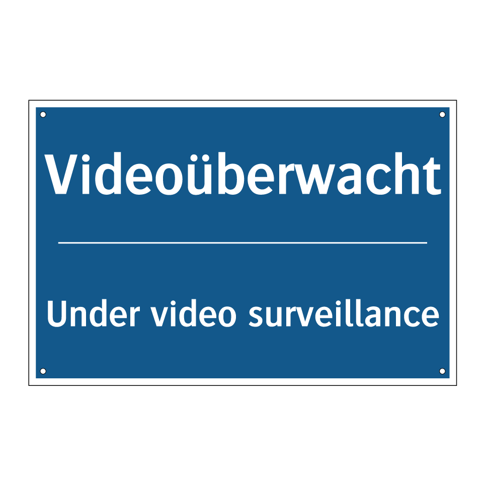 Videoüberwacht - Under video surveillance
