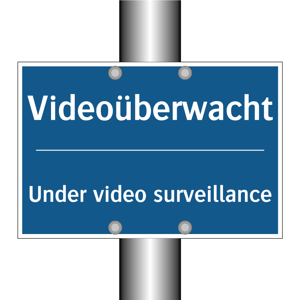 Videoüberwacht - Under video surveillance