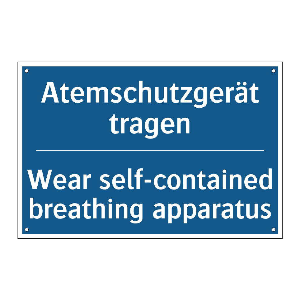 Atemschutzgerät tragen - Wear self-contained breathing /.../