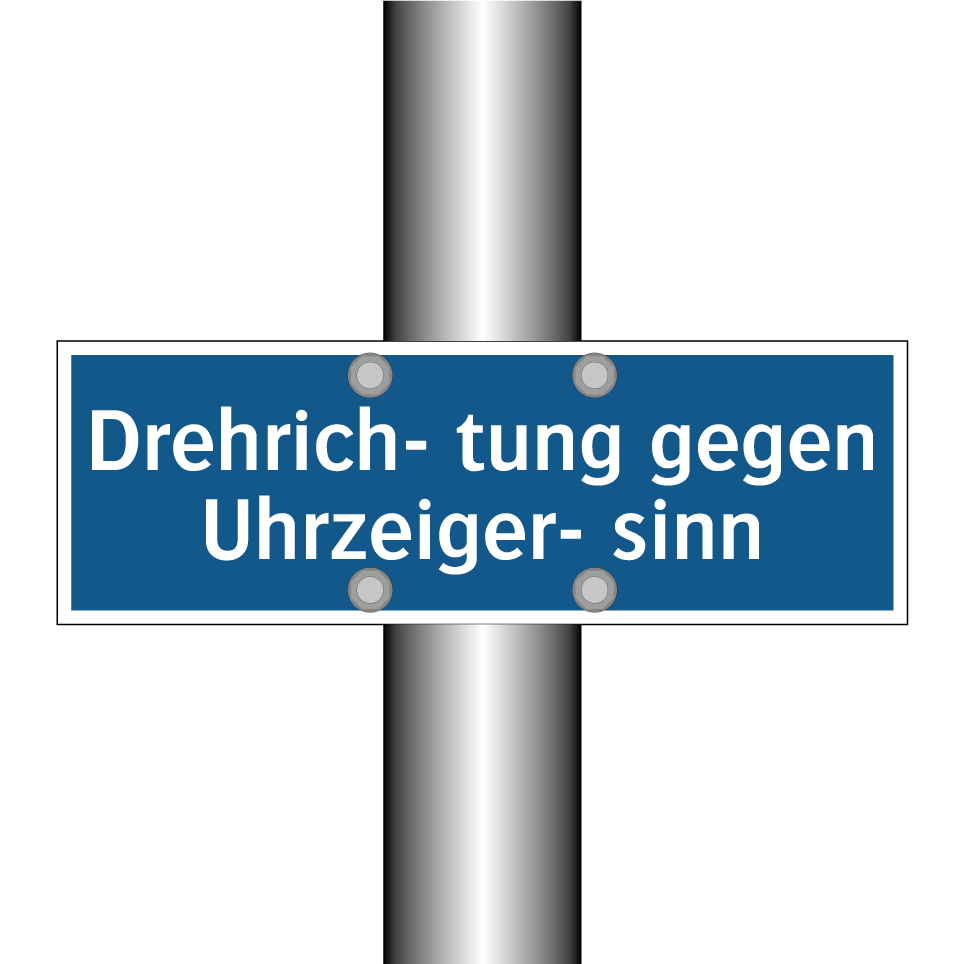 Drehrich- tung gegen Uhrzeiger- sinn