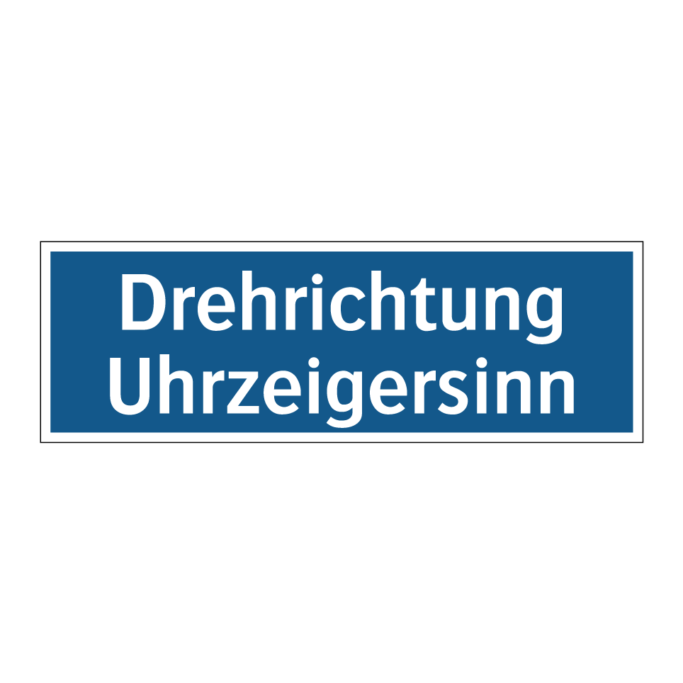 Drehrichtung Uhrzeigersinn