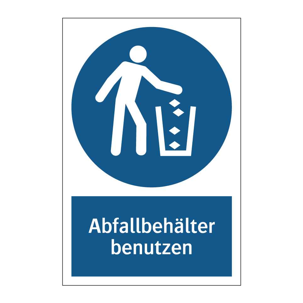 Abfallbehälter benutzen