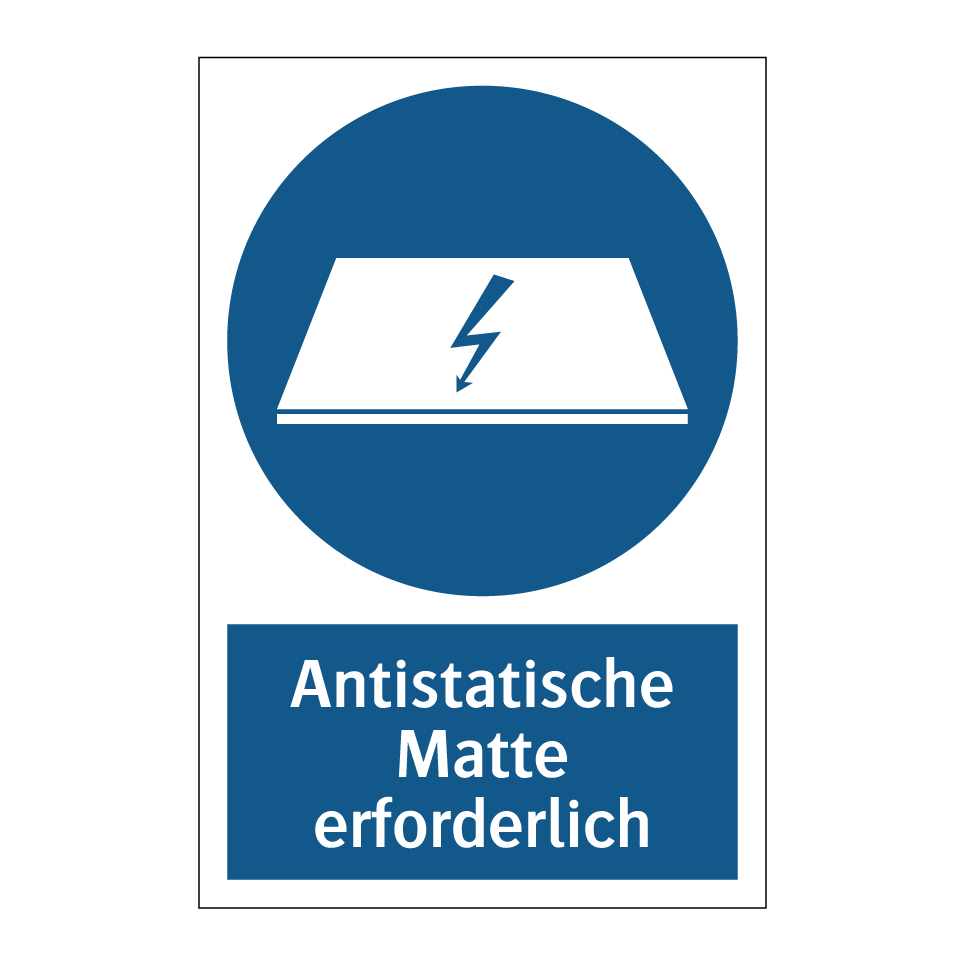 Antistatische Matte erforderlich