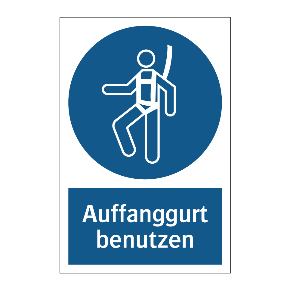 Auffanggurt benutzen