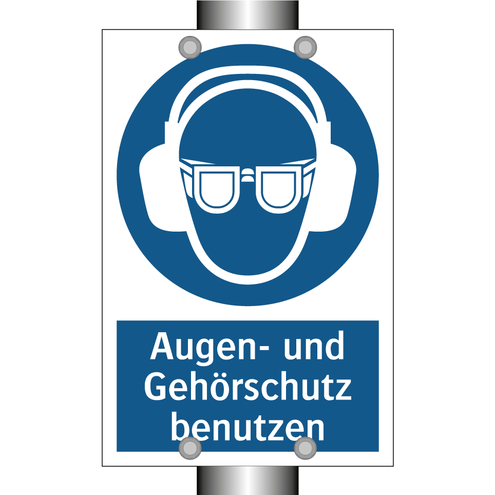 Augen- und Gehörschutz benutzen