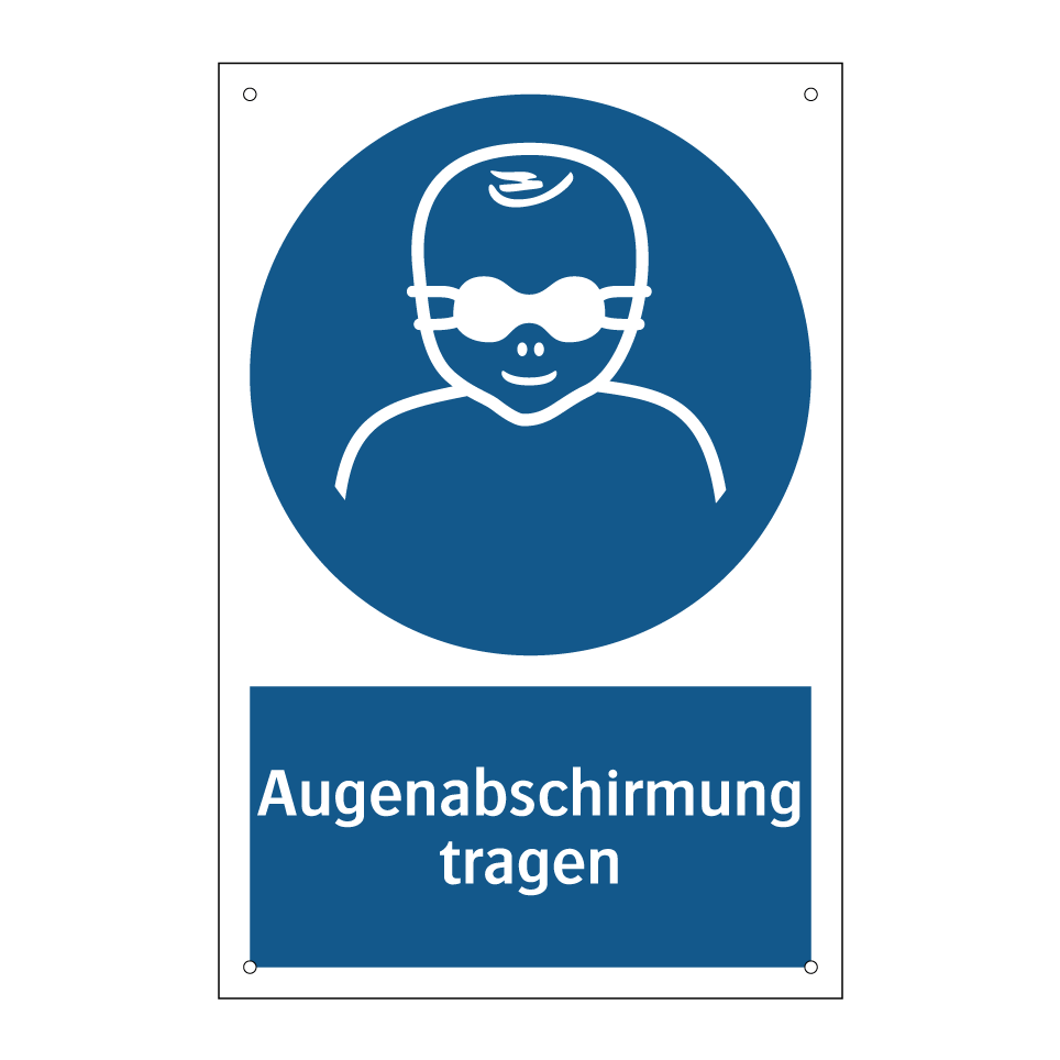 Augenabschirmung tragen