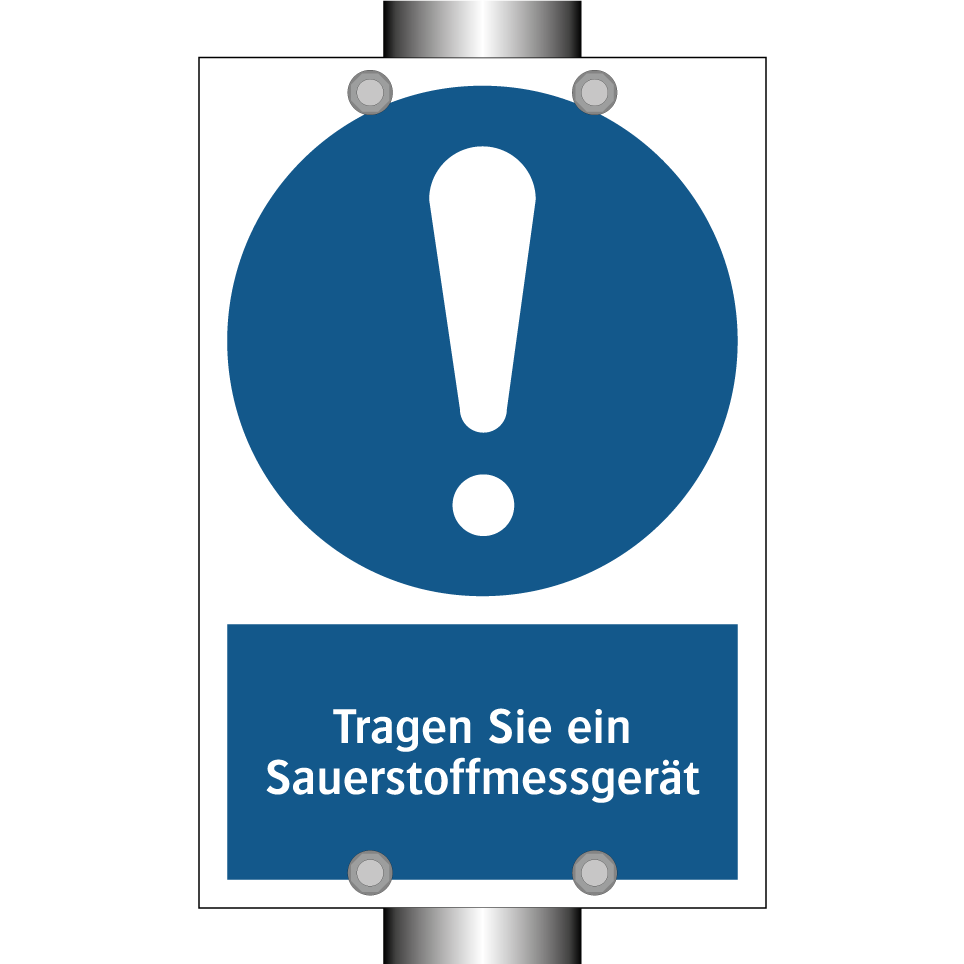 Tragen Sie ein Sauerstoffmessgerät