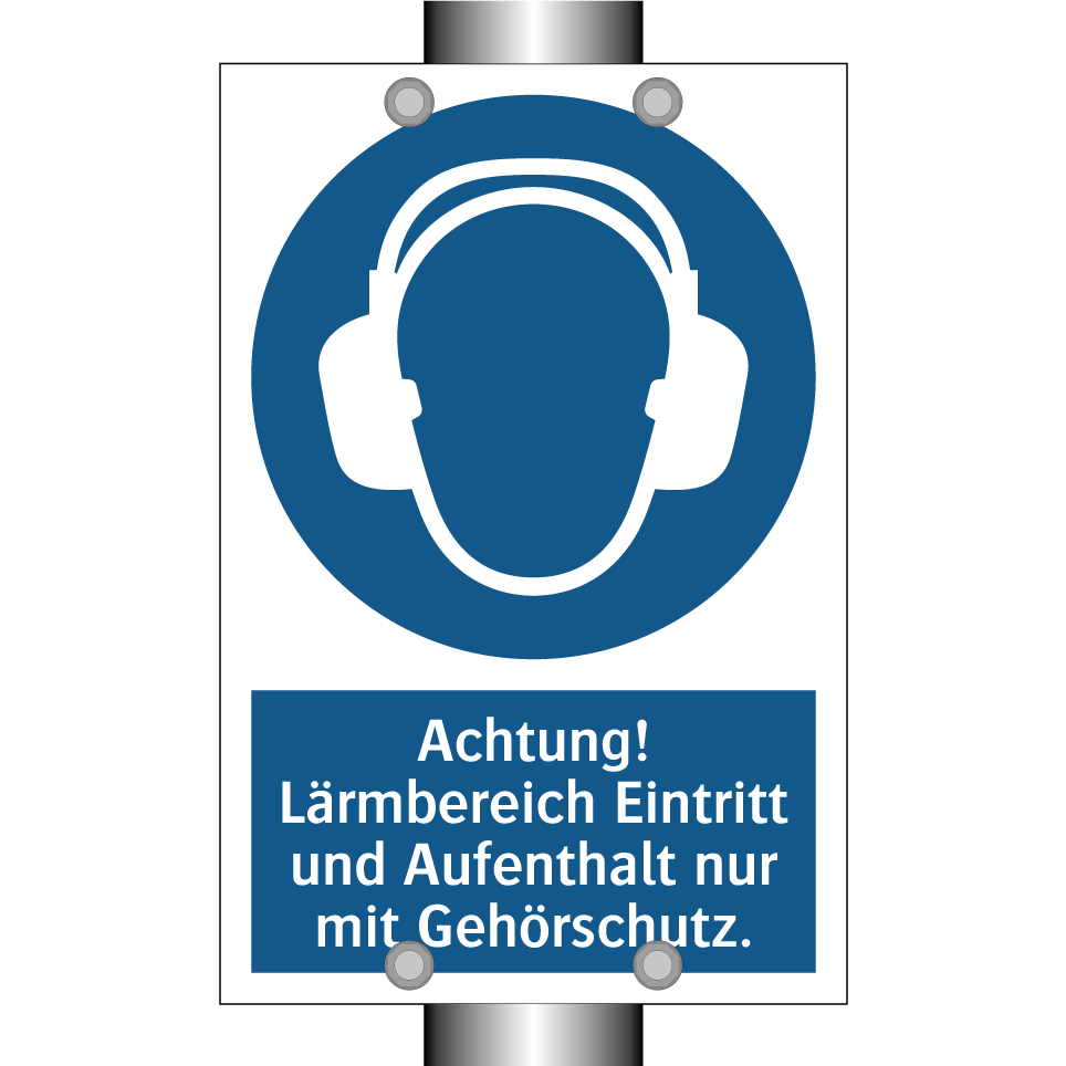 Achtung! Lärmbereich Eintritt und Aufenthalt nur mit Gehörschutz.