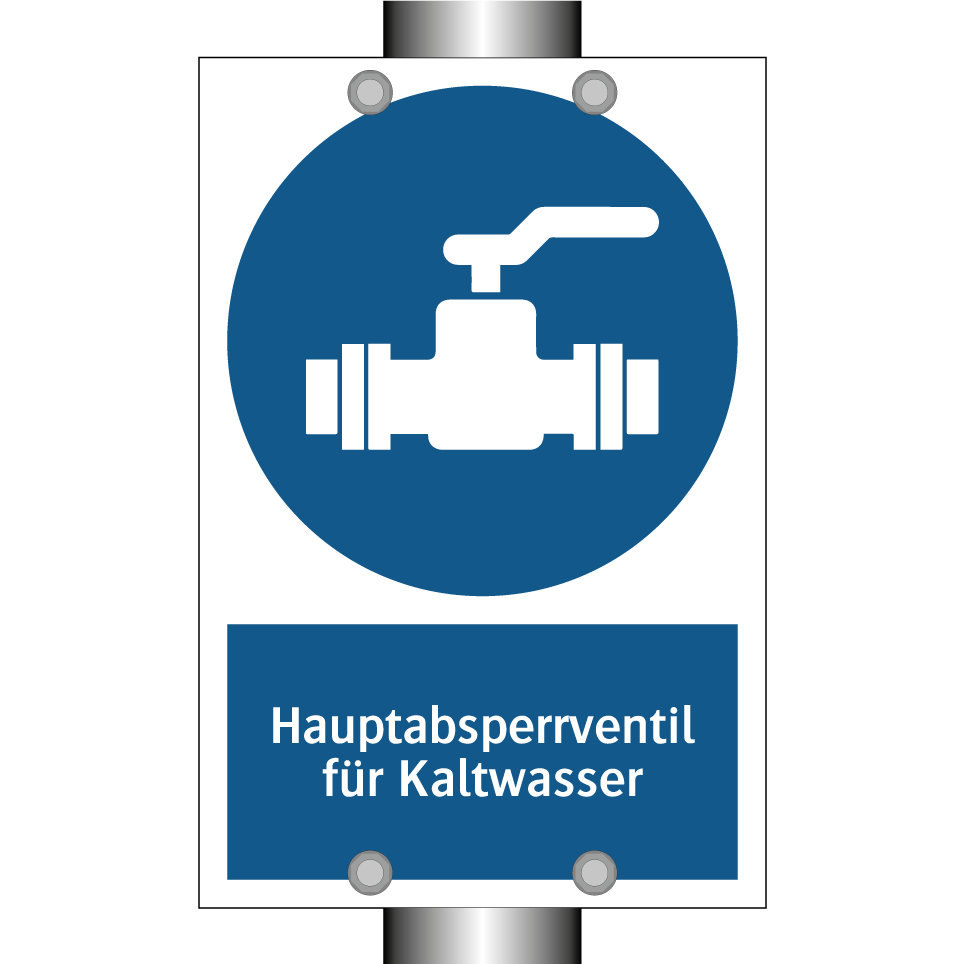 Hauptabsperrventil für Kaltwasser