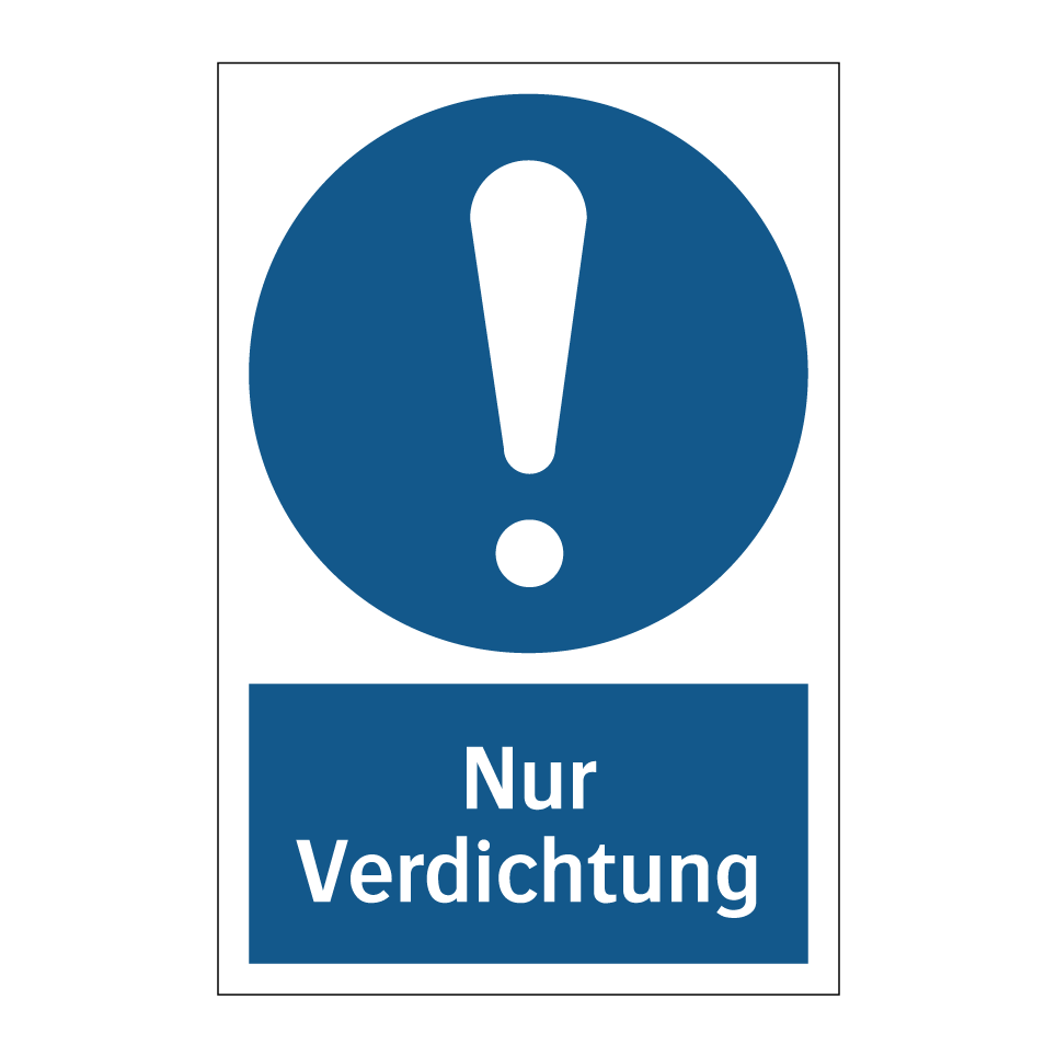 Nur Verdichtung