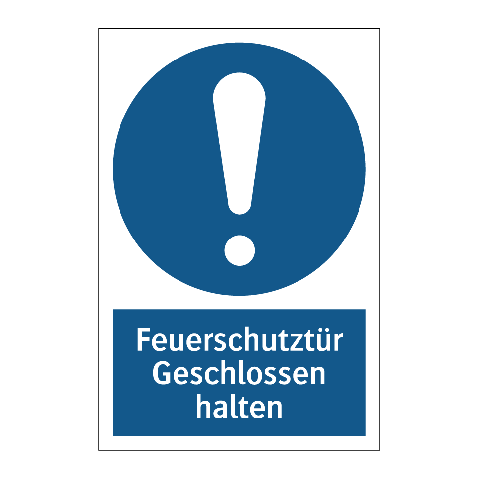Feuerschutztür Geschlossen halten