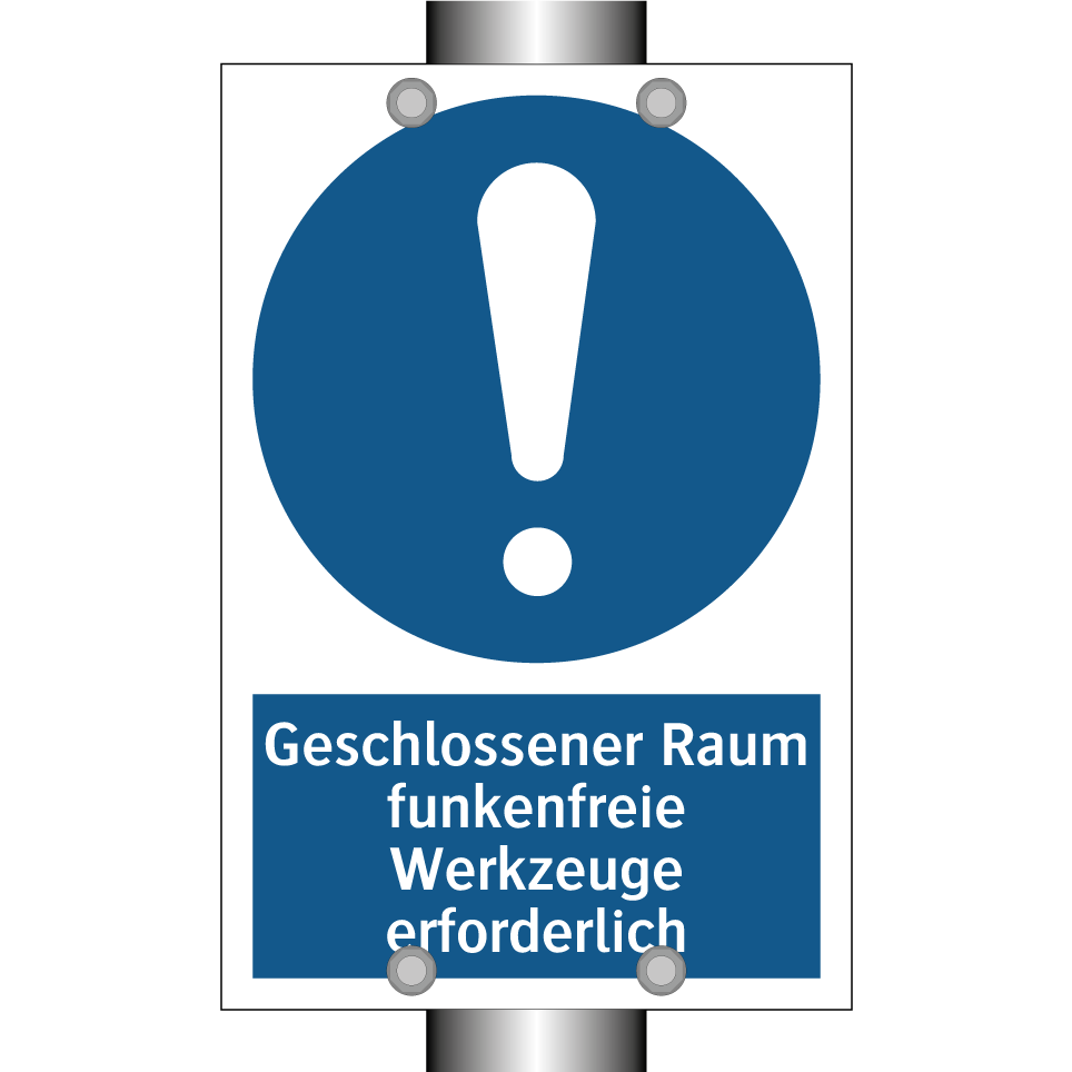 Geschlossener Raum funkenfreie Werkzeuge erforderlich