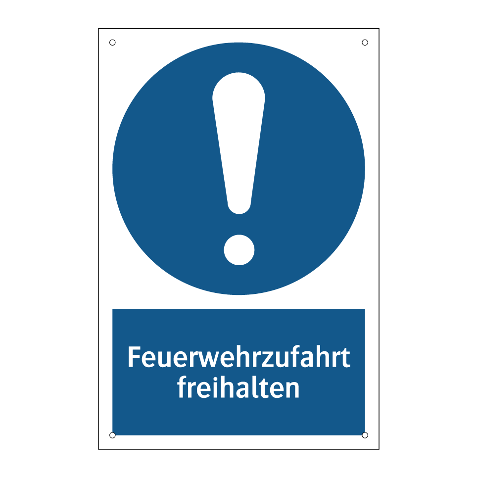 Feuerwehrzufahrt freihalten
