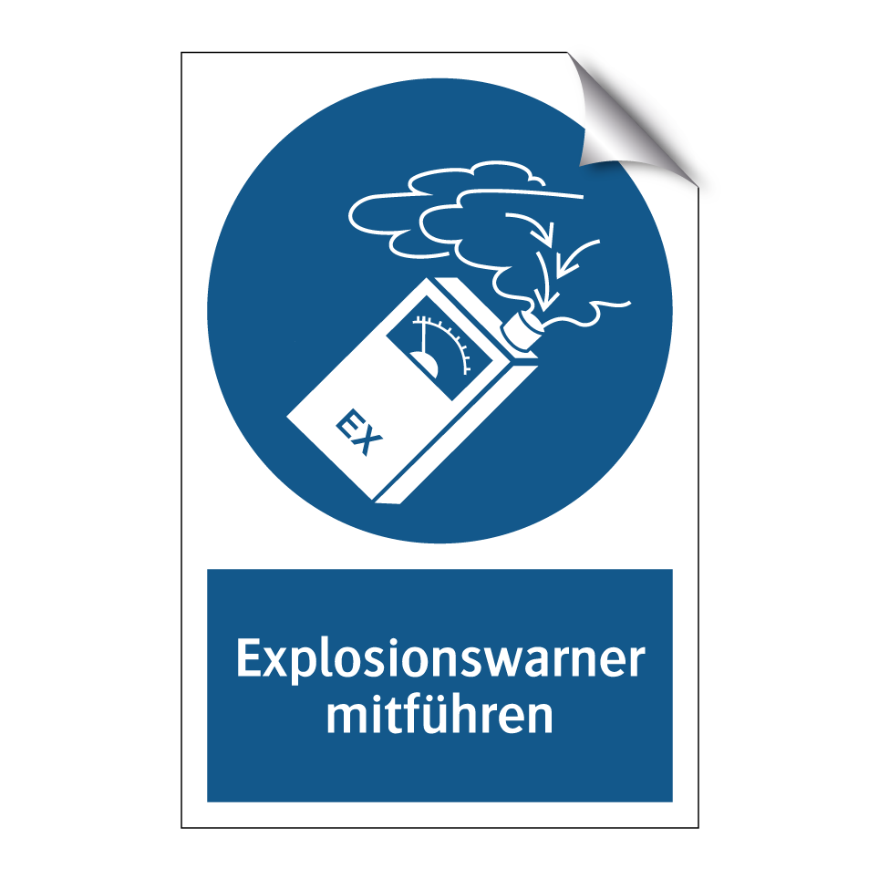 Explosionswarner mitführen