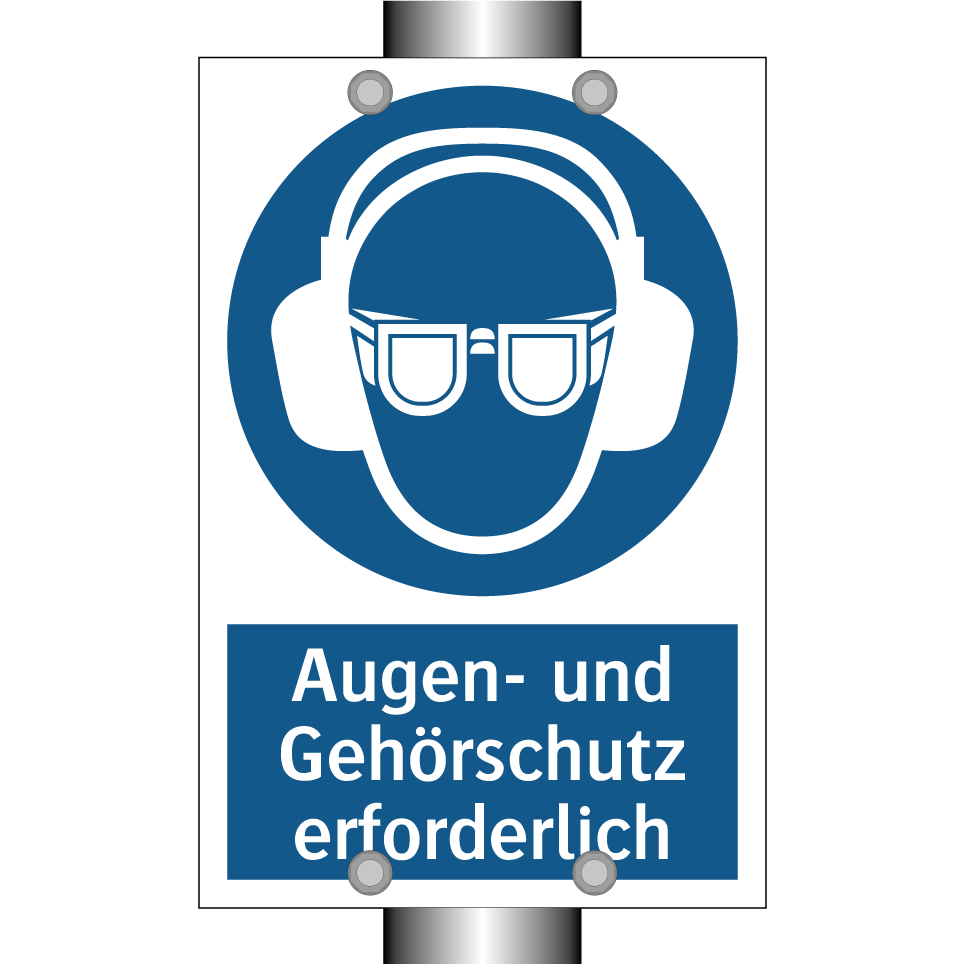 Augen- und Gehörschutz erforderlich