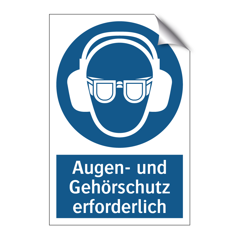Augen- und Gehörschutz erforderlich