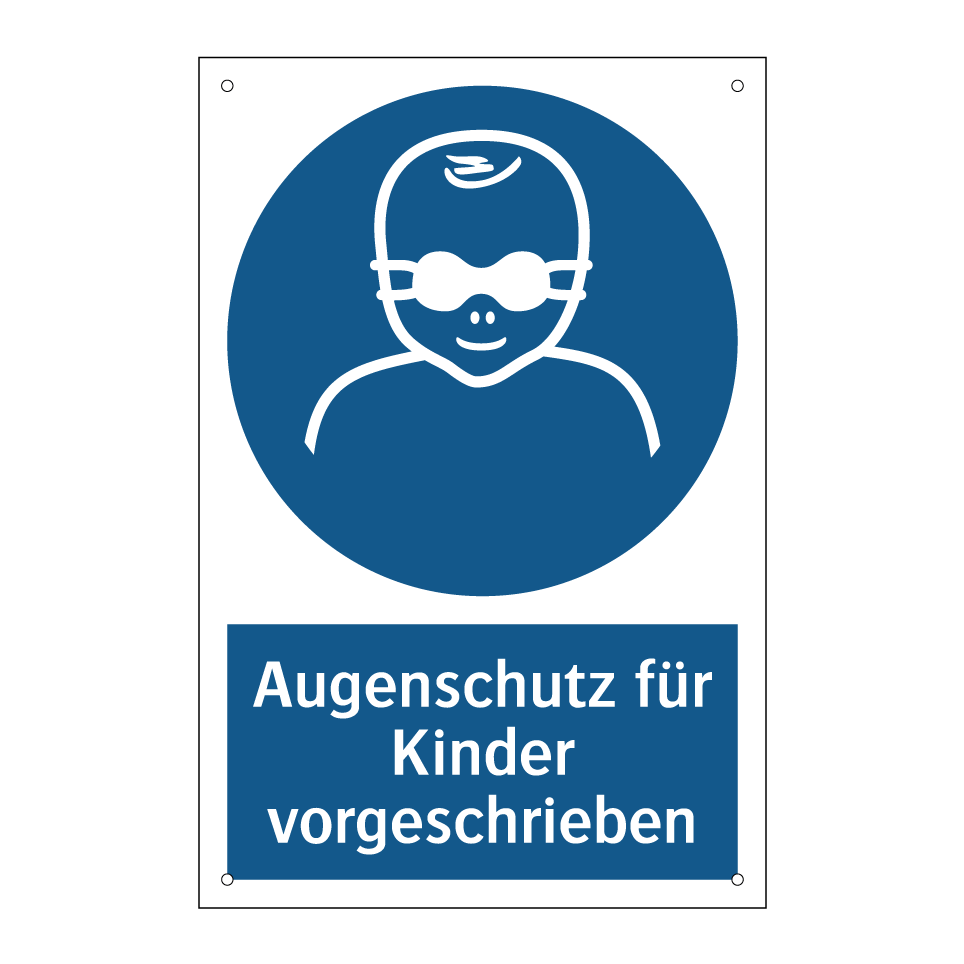 Augenschutz für Kinder vorgeschrieben
