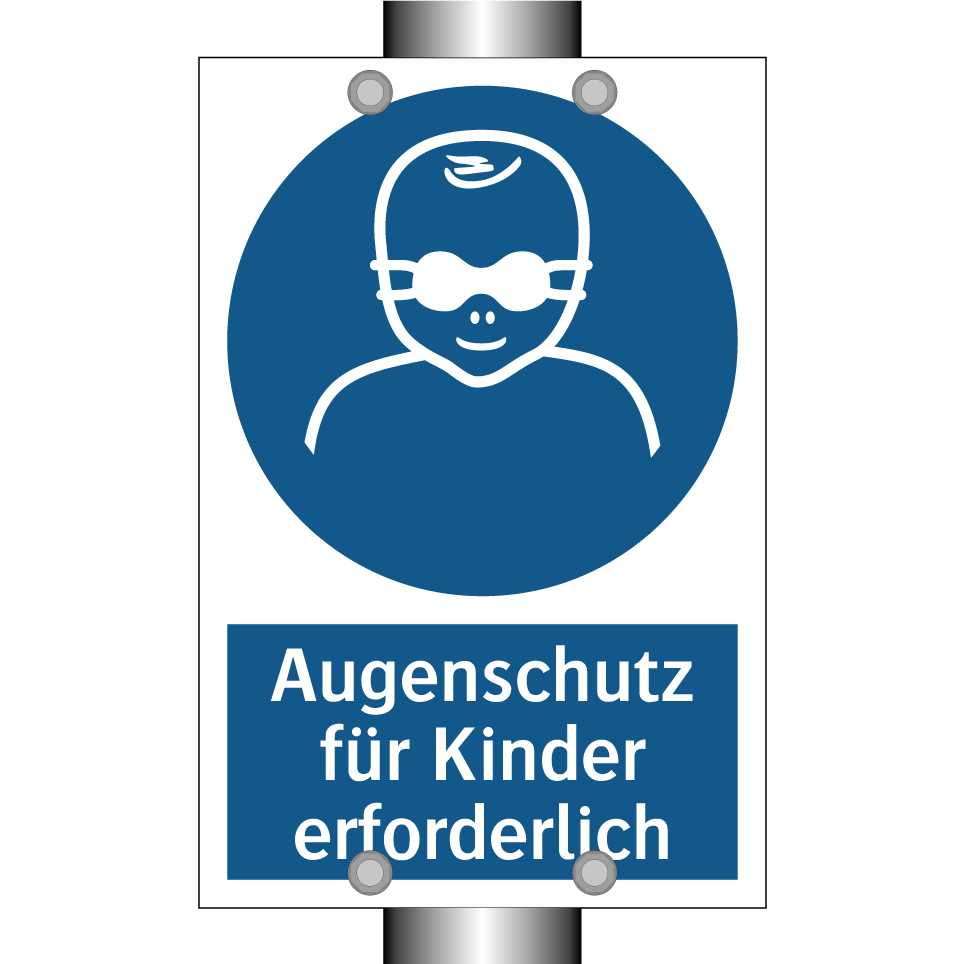 Augenschutz für Kinder erforderlich