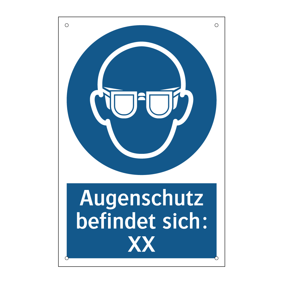Augenschutz befindet sich: XX