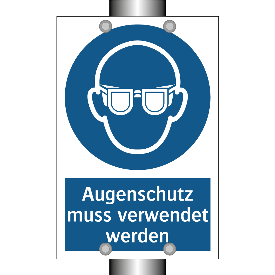 Augenschutz muss verwendet werden
