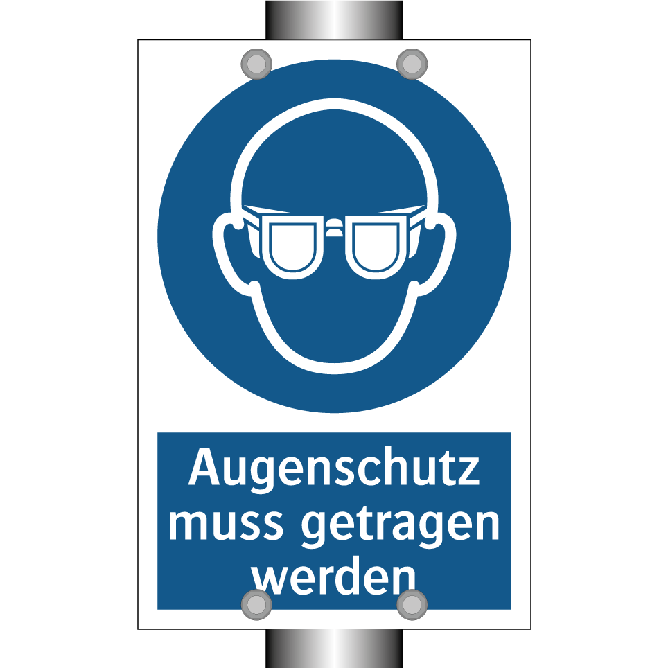Augenschutz muss getragen werden