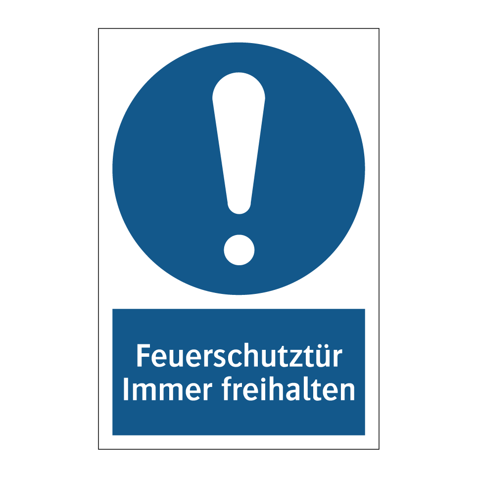 Feuerschutztür Immer freihalten