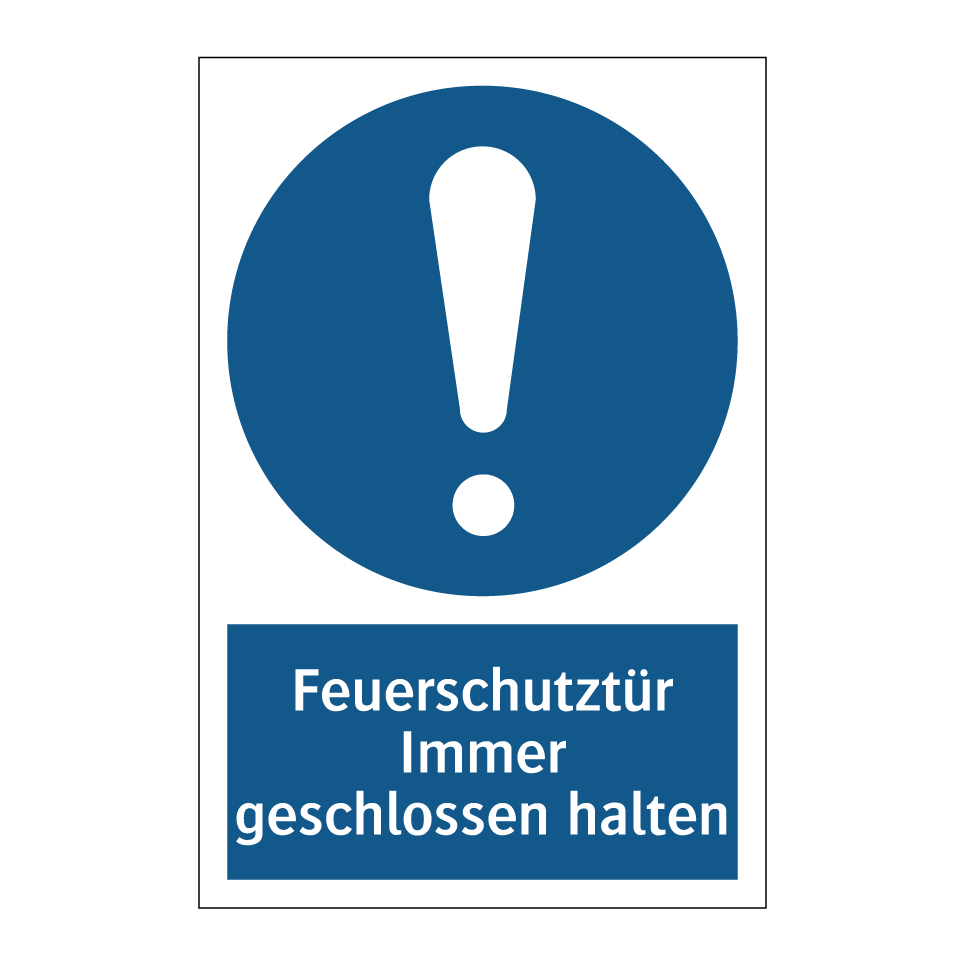 Feuerschutztür Immer geschlossen halten