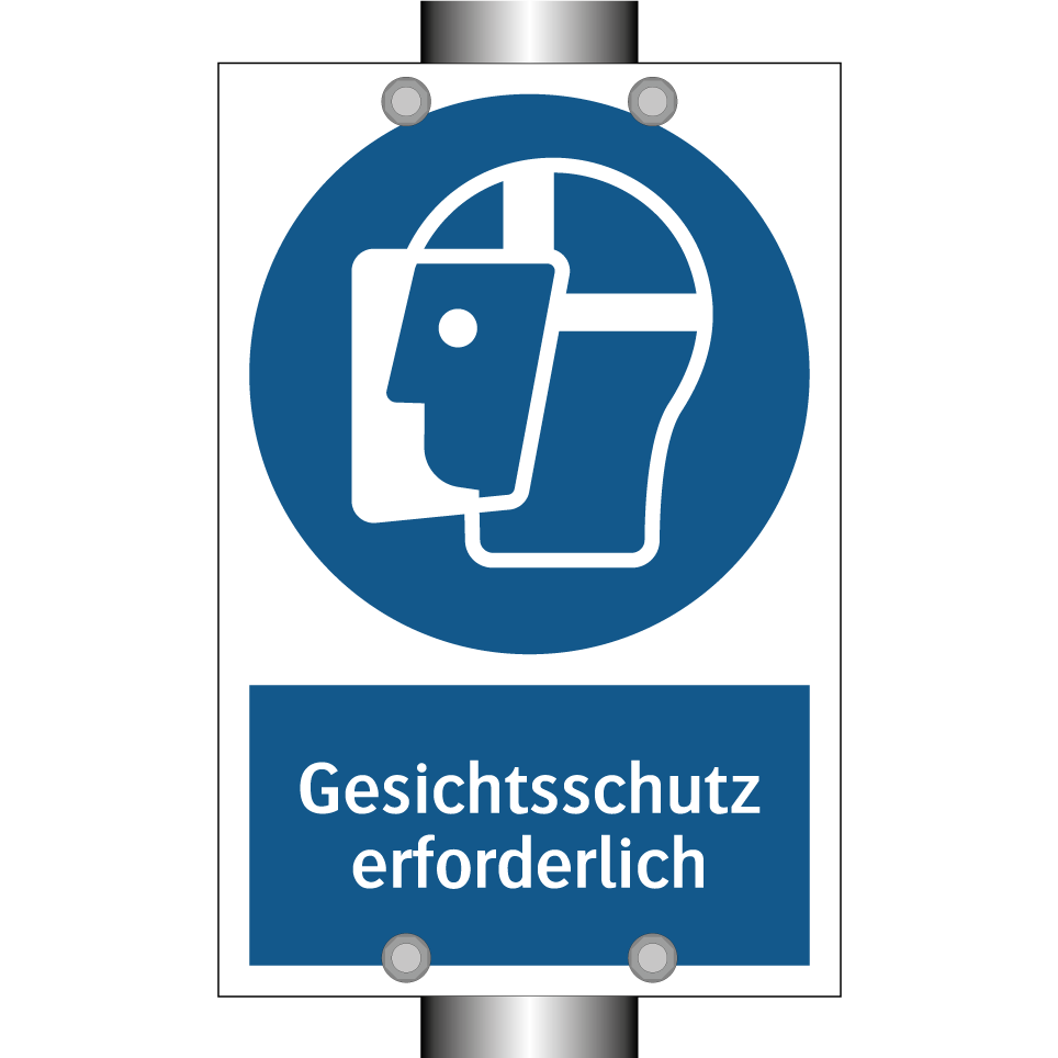 Gesichtsschutz erforderlich