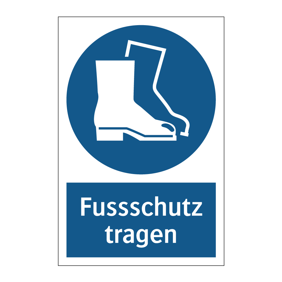 Fussschutz tragen