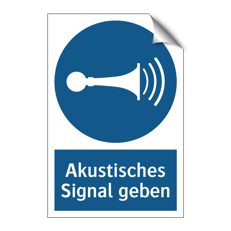 Akustisches Signal geben