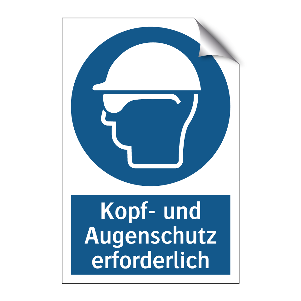 Kopf- und Augenschutz erforderlich