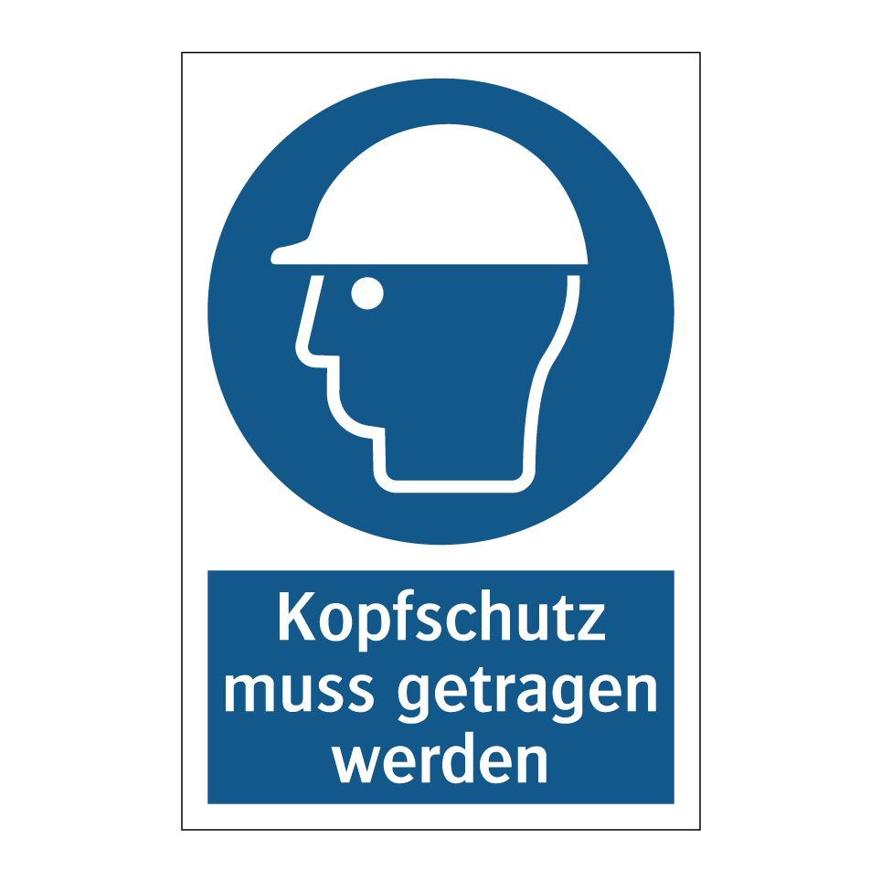 Kopfschutz muss getragen werden